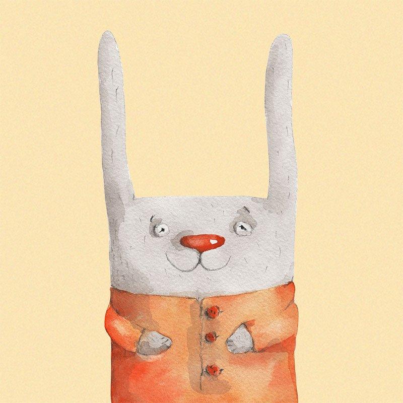 Conill de joguina a l'aula de Little Monkeys